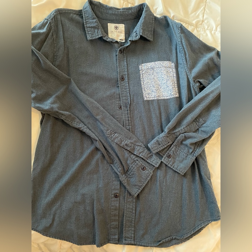 Men's On the Byas Button Up Shirt Size L